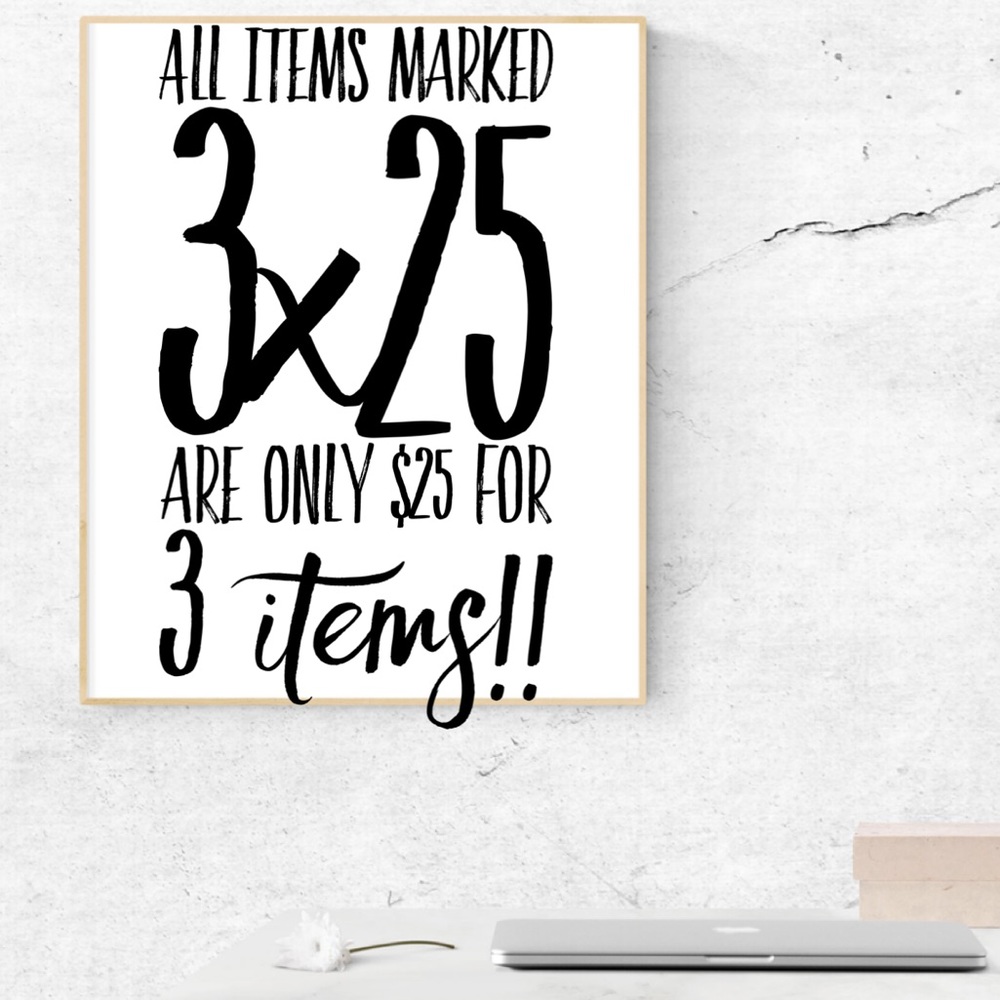 3x25 bundles!! 💞